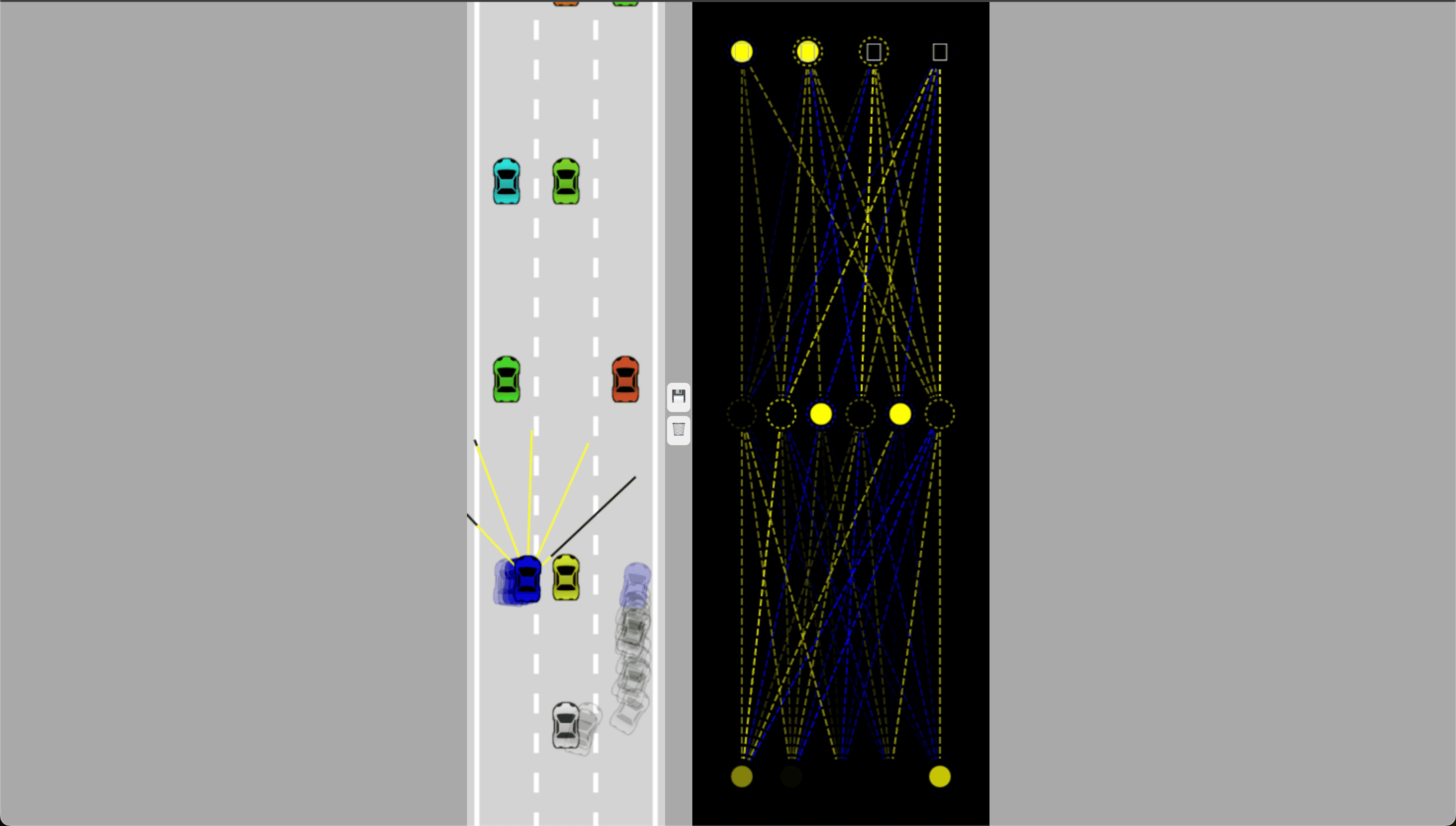 Self-Driving Car Simulator demo 1