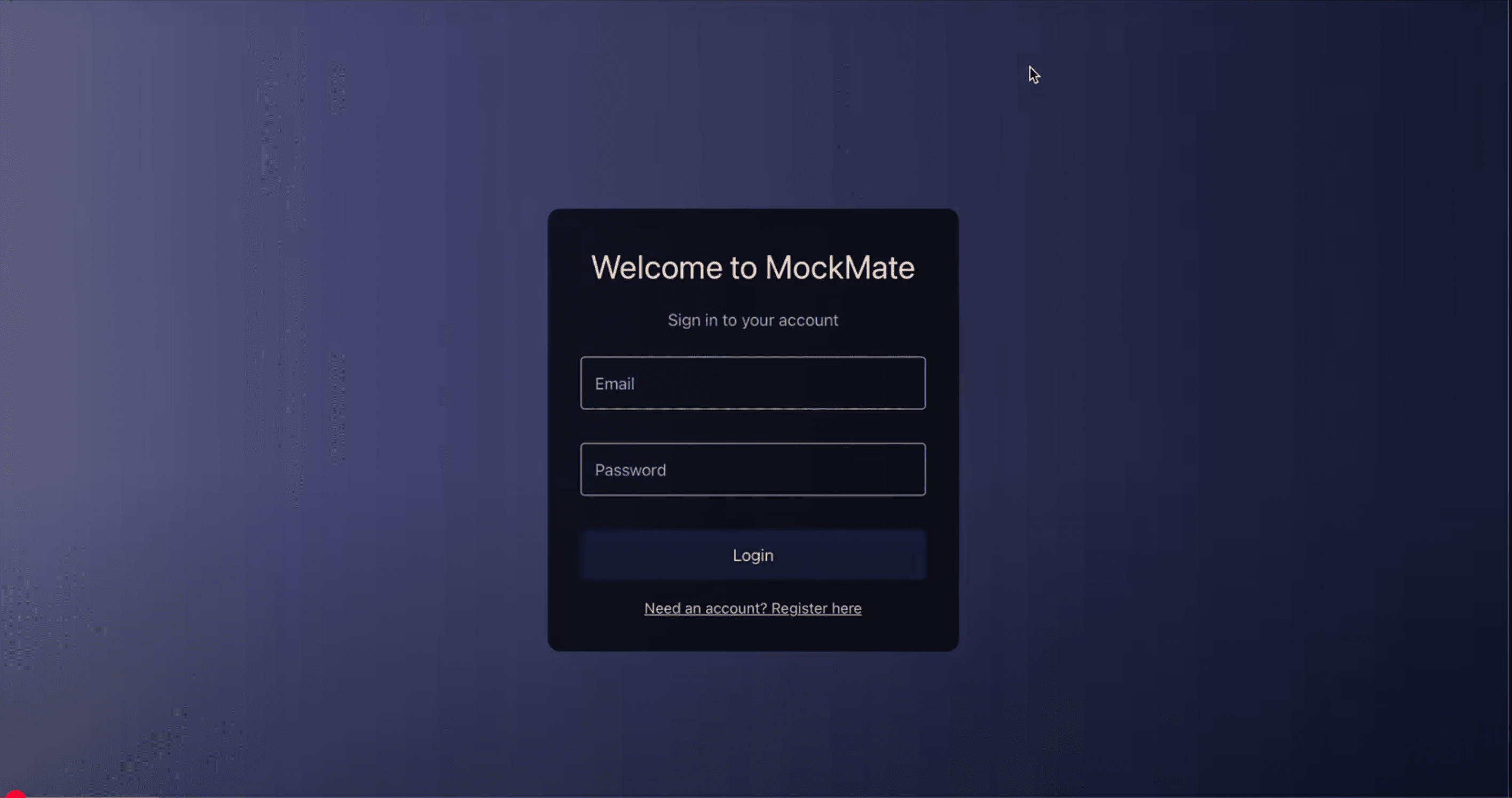 MockMate demo 1
